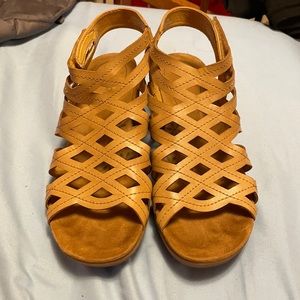 Light Brown Heeled Sandals